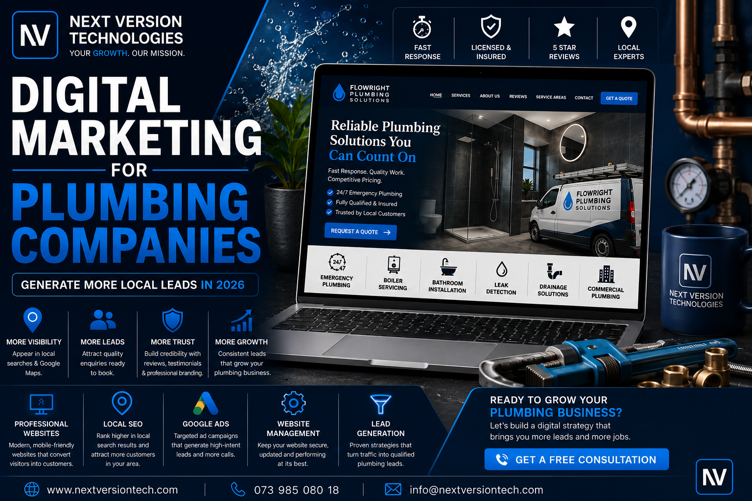 Digital Marketing for Plumbing Companies